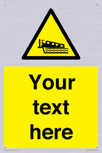 Custom warning grounding narrow boat on lock cill